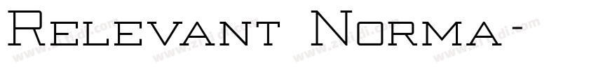 Relevant Norma字体转换